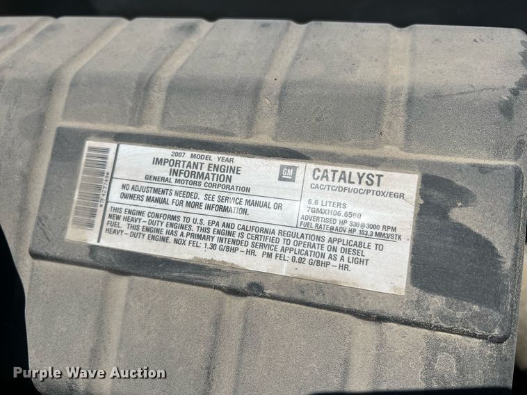 image for item LI9658 2007 Chevrolet C4500  dump truck