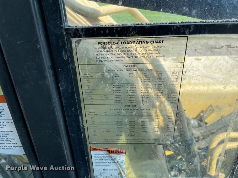 image for item LJ9622 Komatsu PC450-6  excavator