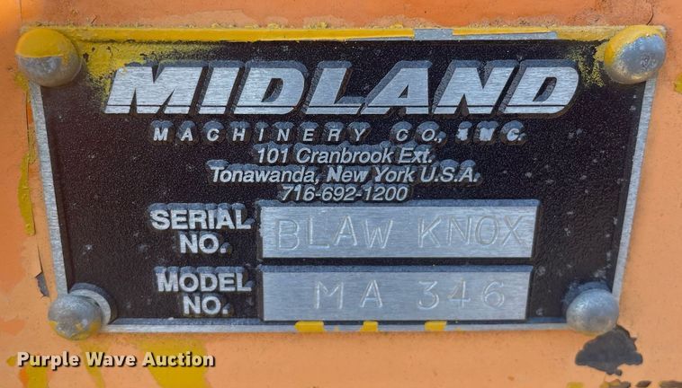 image for item LJ9625 Midland MA346  road widener