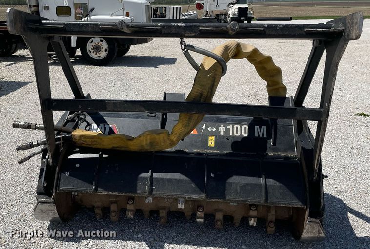 image for item LJ9635 2017 Caterpillar HM415C  skid steer mulcher