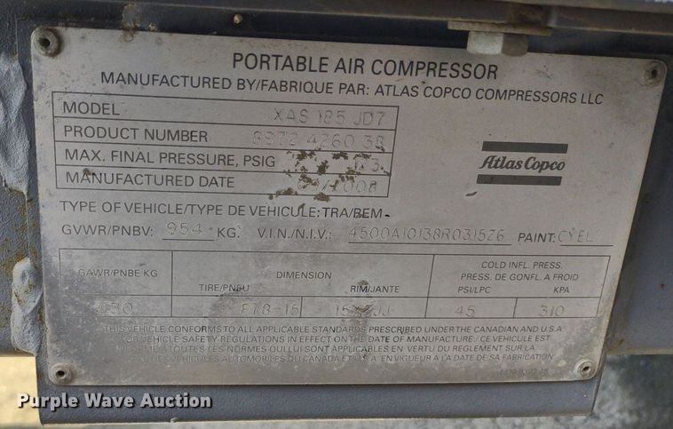 image for item LL9069 (2) air compressors