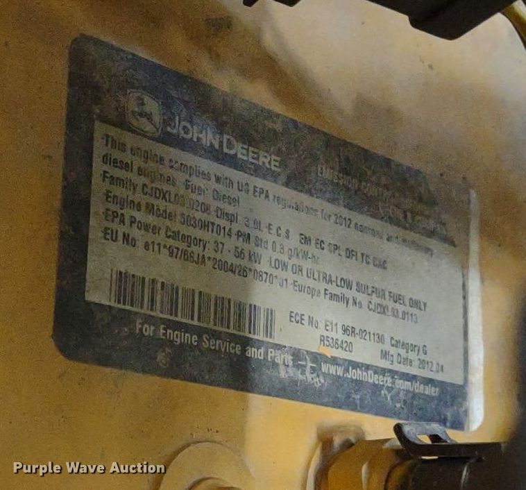 image for item LL9080 2012 John Deere 326D  skid steer loader