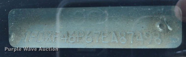 image for item LL9100 2007 Ford F450 Super Duty XL  flatbed truck