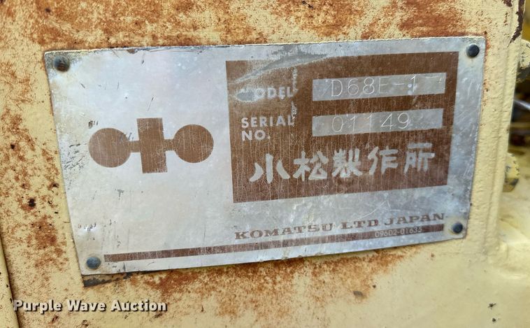 image for item LR9720 1987 Komatsu D68E  dozer