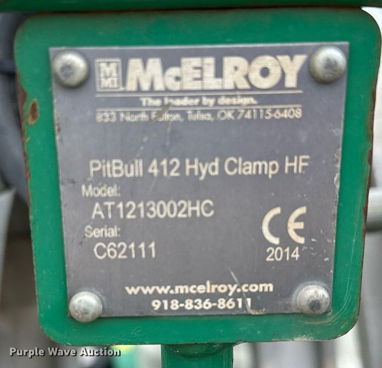 image for item LR9734 McElroy TracStar 412/618  pipe fusion machine