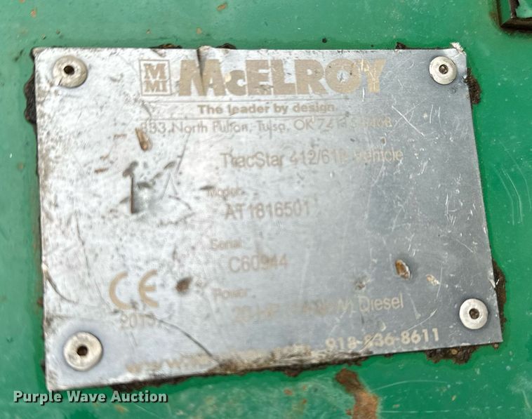 image for item LR9734 McElroy TracStar 412/618  pipe fusion machine
