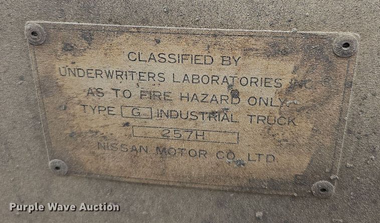 image for item LW9561 Nissan PH01A15V  forklift