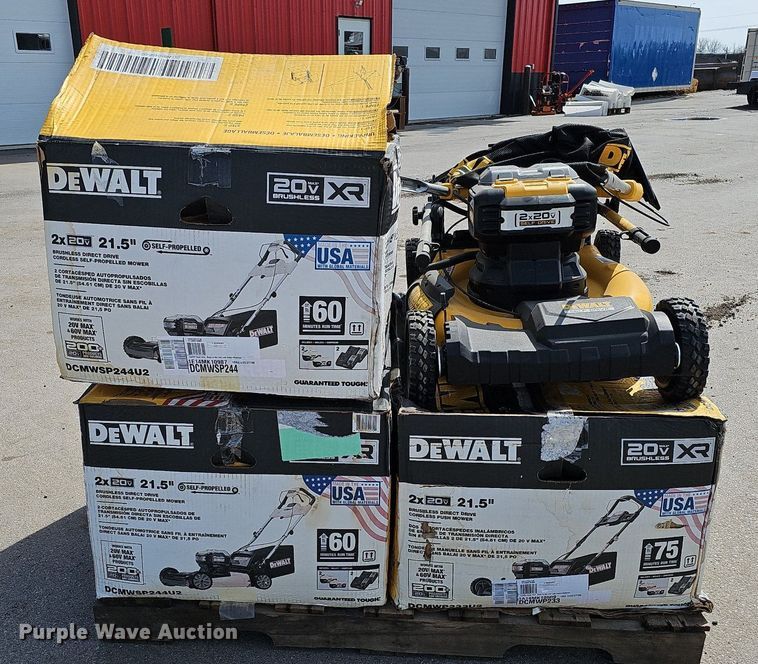 image for item MC9687 (4) Dewalt lawn mowers