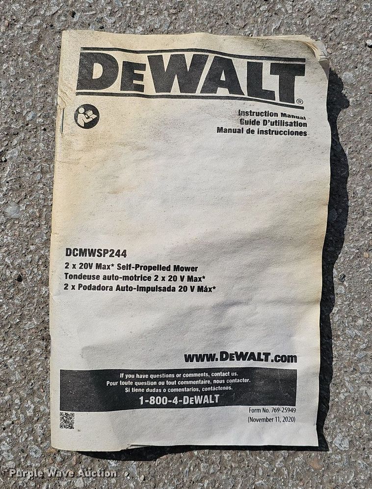 image for item MC9687 (4) Dewalt lawn mowers