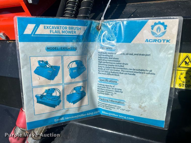 image for item MC9876 Agrotk EXFLM115  flail mower