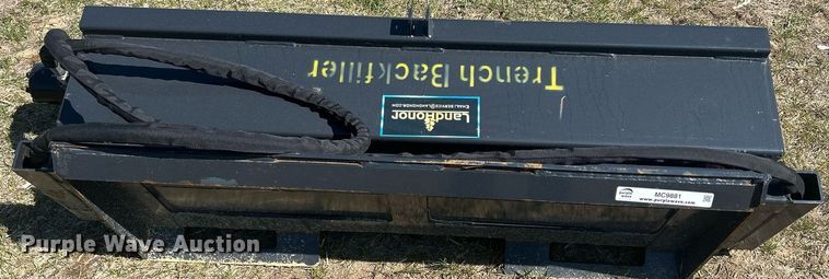 image for item MC9881 54" Land Honor skid steer trench backfiller