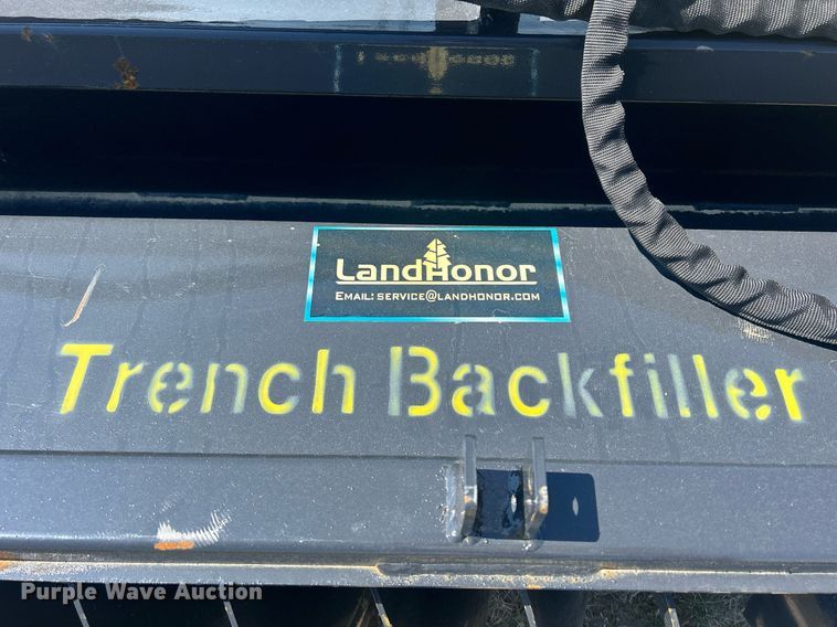 image for item MC9881 54" Land Honor skid steer trench backfiller