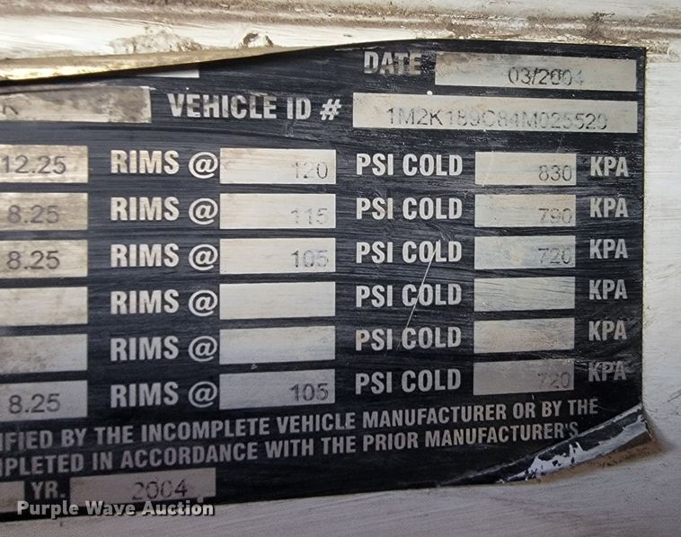 image for item ML9281 2004 Mack MR688S  refuse truck