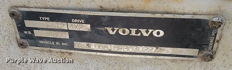 image for item ML9287 1985 Volvo F612  fuel truck