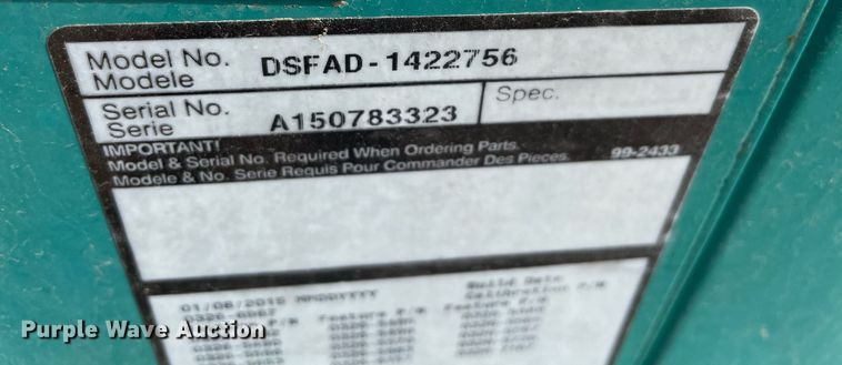 image for item MM9497 Cummins DSFAD-1422756  generator