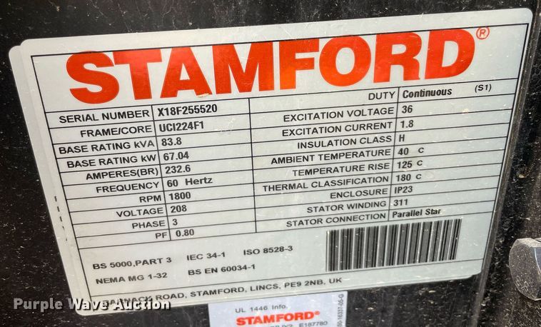 image for item MM9501 Stamford  generator