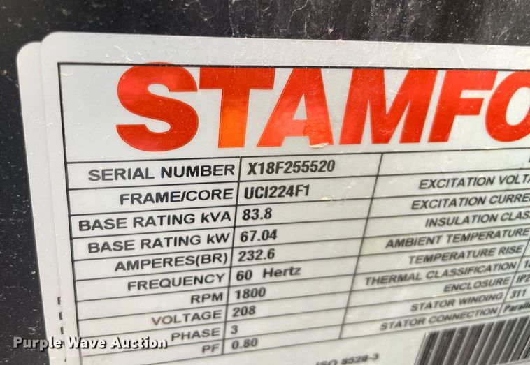 image for item MM9501 Stamford  generator