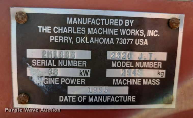 image for item MO9716 1995 Ditch Witch JT2320  directional boring unit
