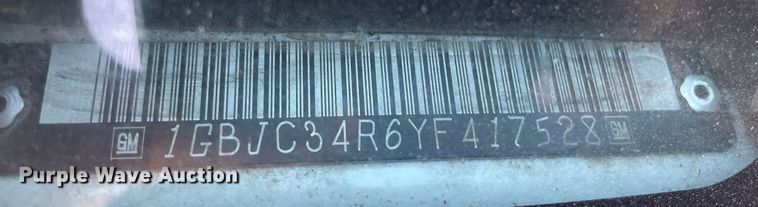 image for item MS9748 2000 Chevrolet C3500  utility bed pickup truck