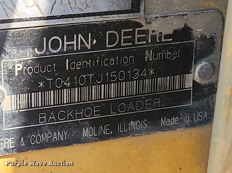 image for item MW9733 2007 John Deere 410J  backhoe