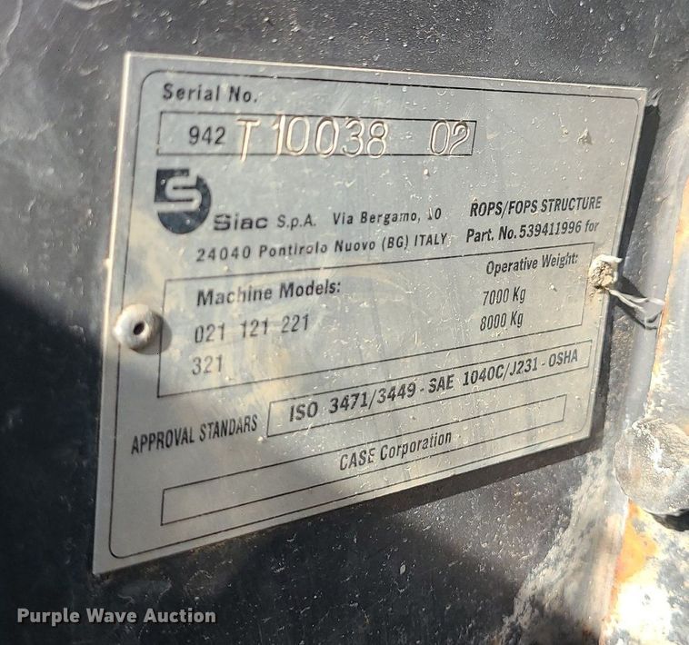 image for item MX9660 2003 Case 321D  wheel loader