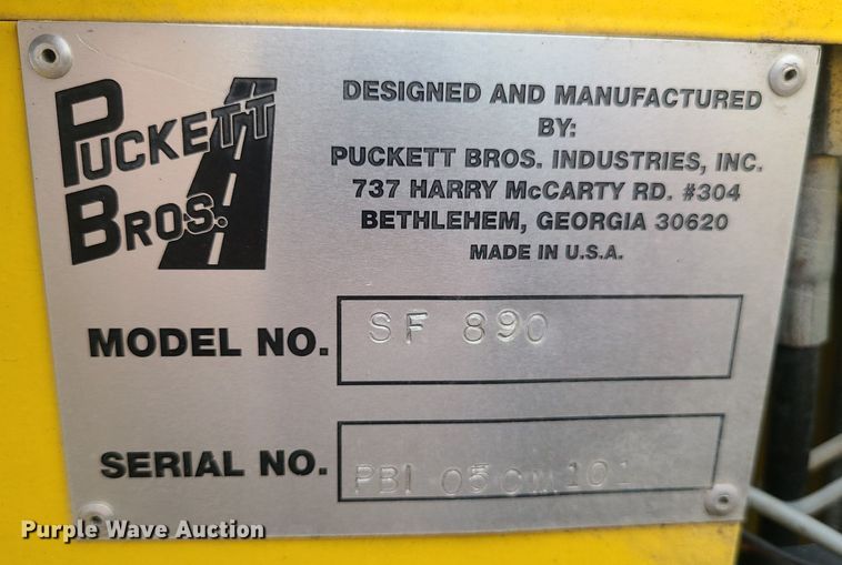 image for item MX9693 Puckett SF890  curb machine
