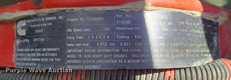 image for item MX9779 2013 Mack GU533  rollback truck