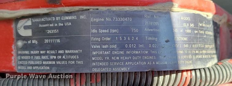 image for item MX9779 2013 Mack GU533  rollback truck