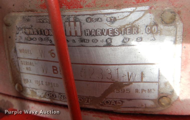 image for item DK1806 International Harvester W6  tractor