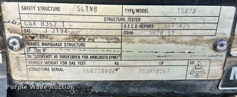 image for item DO4922 New Holland T5070  MFWD tractor