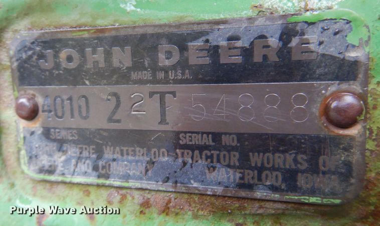 image for item DP7838 John Deere 4010  tractor