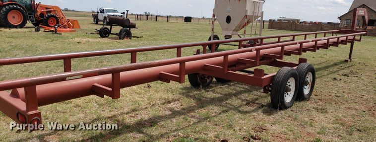 image for item DQ0551 Red Rhino  hay bale trailer