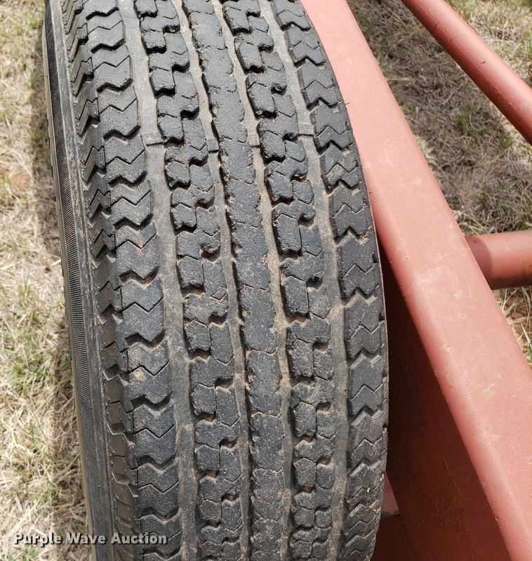 image for item DQ0551 Red Rhino  hay bale trailer