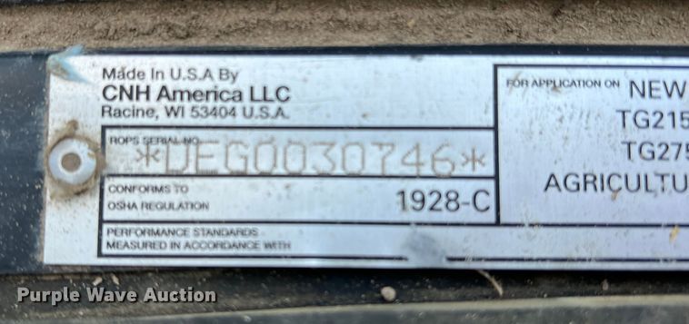 image for item DR5588 New Holland TG305  MFWD tractor