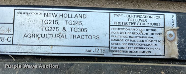 image for item DR5588 New Holland TG305  MFWD tractor
