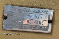 image for item JD9119 New Holland 56  hay rake