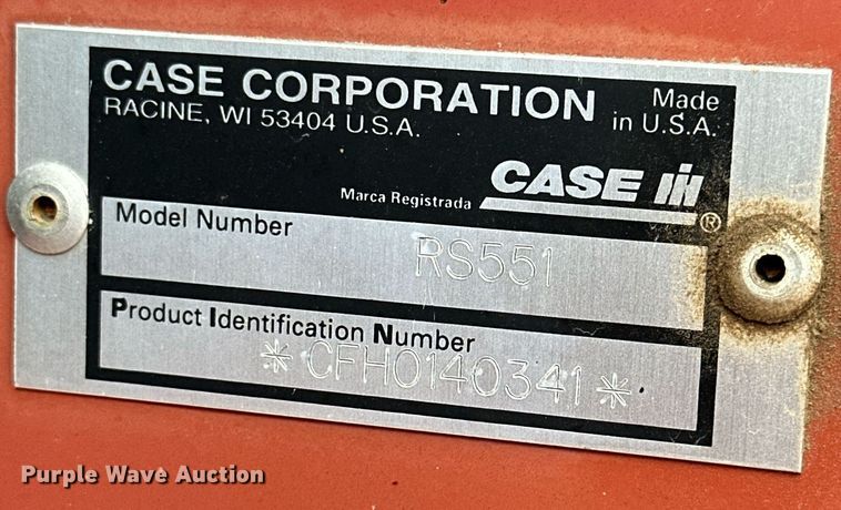 image for item JD9120 Case RS551  round baler