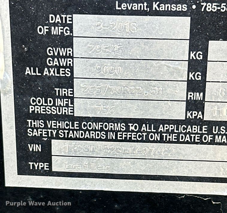 image for item KX9011 2014 Road Runner 4000  sprayer trailer