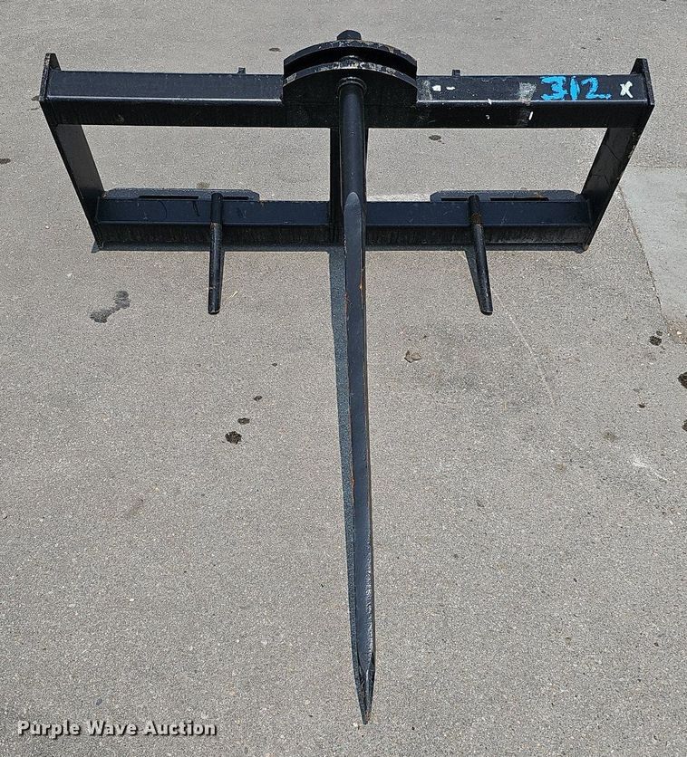 44" L skid steer bale spear in Waterloo, NE Item LE9417 sold Purple