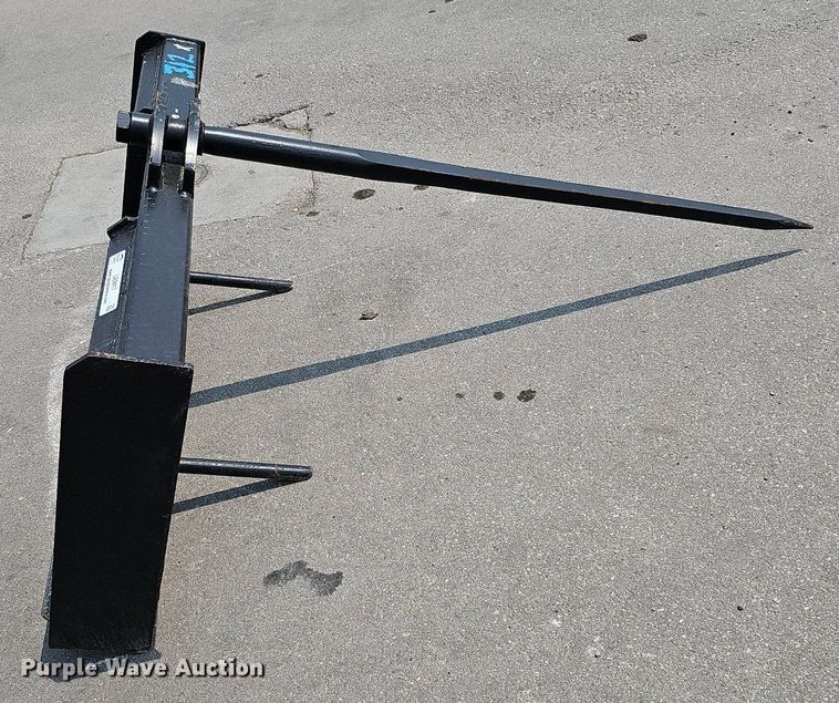 44" L skid steer bale spear in Waterloo, NE Item LE9417 sold Purple