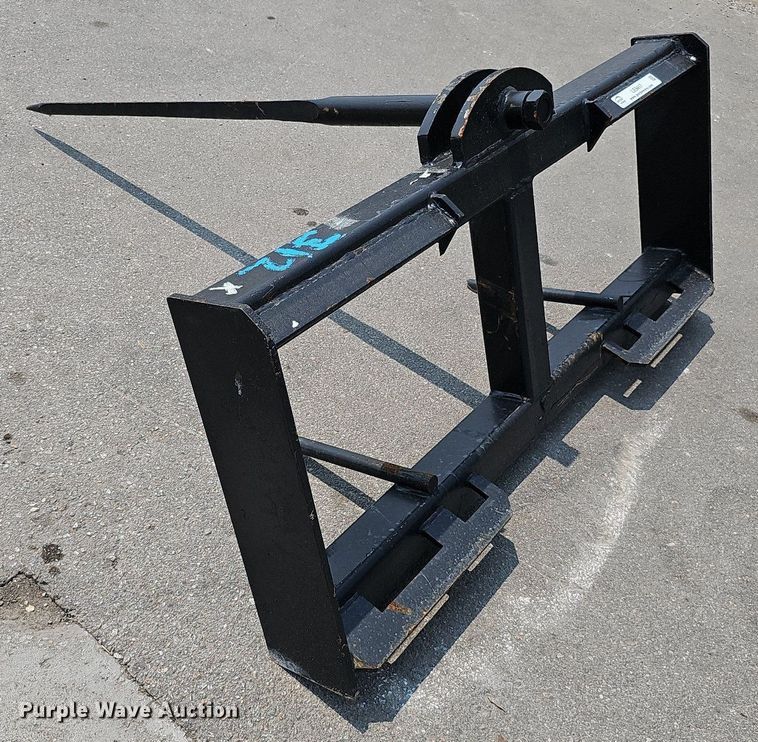 44" L skid steer bale spear in Waterloo, NE Item LE9417 sold Purple