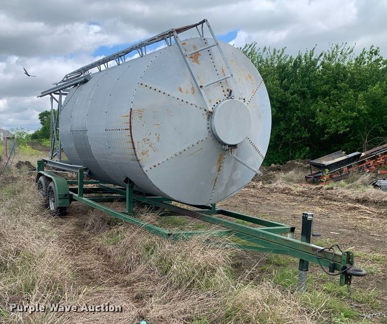 image for item LH9588 Shop built  grain bin trailer