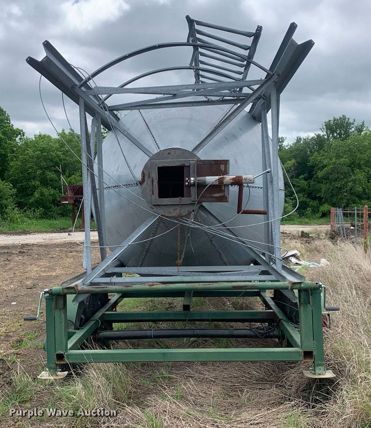 image for item LH9588 Shop built  grain bin trailer