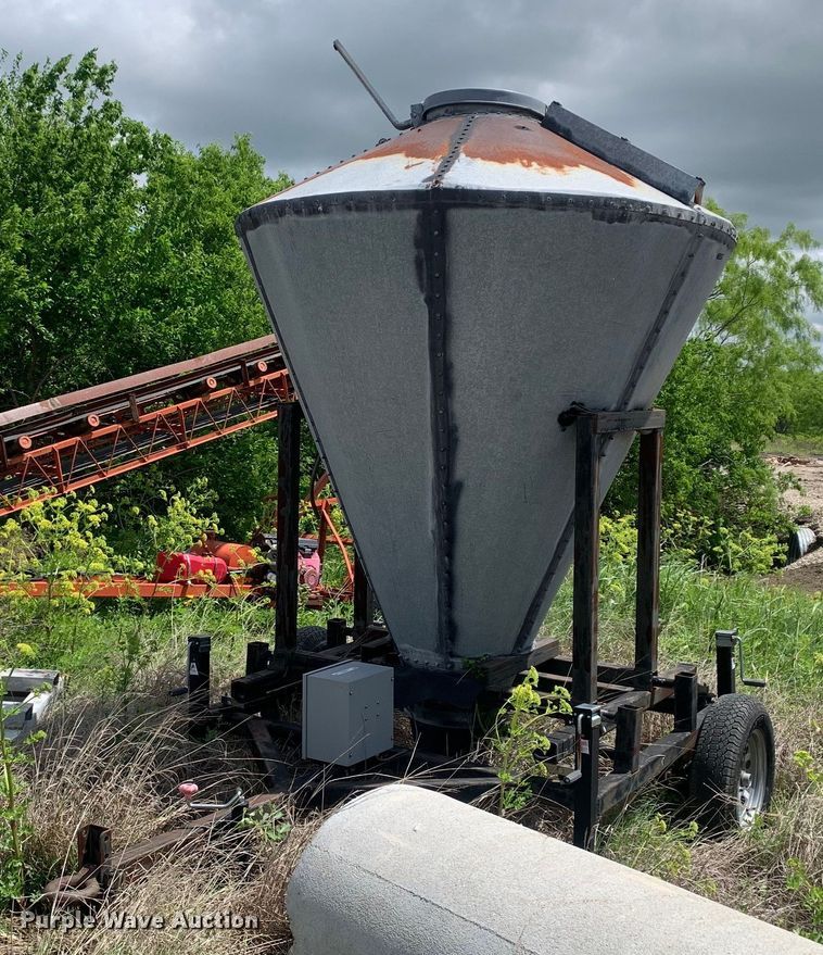 Shop built grain bin trailer in Midlothian, TX Item LH9589 sold