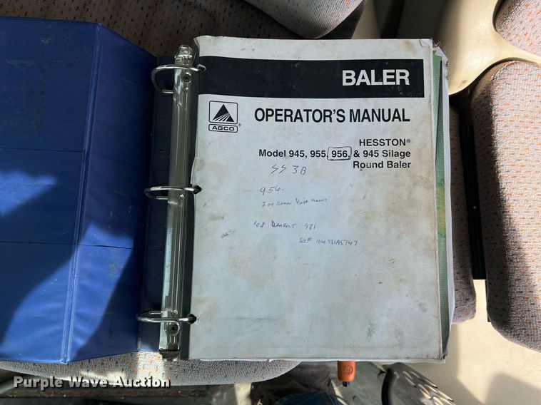 image for item LI9672 2006 Hesston 956  round baler