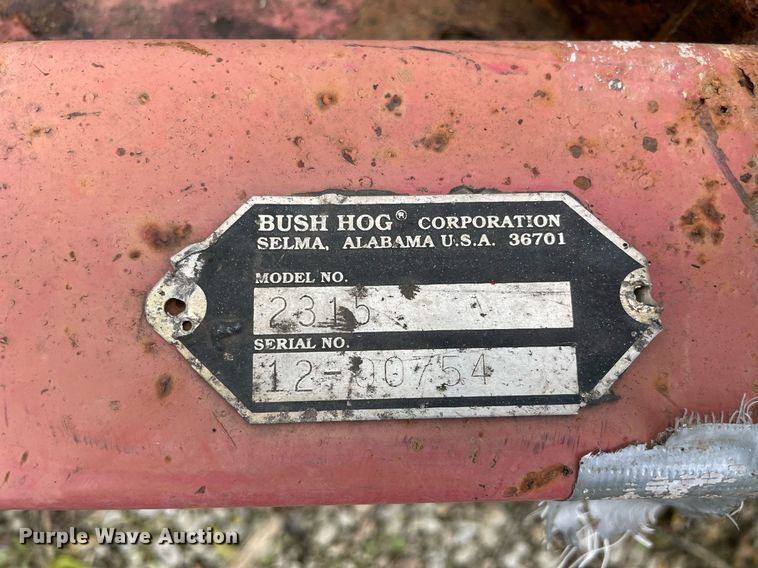 image for item LJ9648 Bush Hog 2315  batwing rotary mower