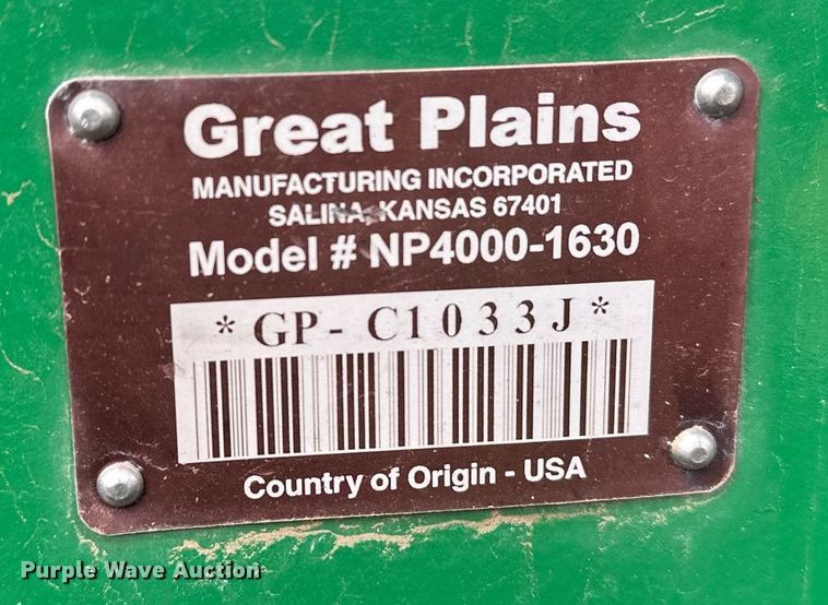image for item LR9750 Great Plains NP4000-1630  strip-till