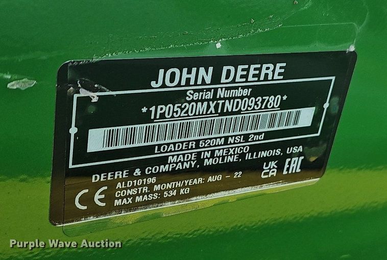 image for item MC9015 2021 John Deere 5075E  MFWD tractor