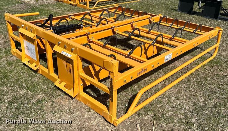 image for item MC9879 Land Honor  skid steer bale accumulator grapple