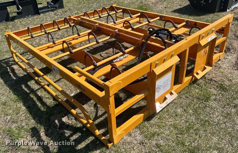 image for item MC9879 Land Honor  skid steer bale accumulator grapple